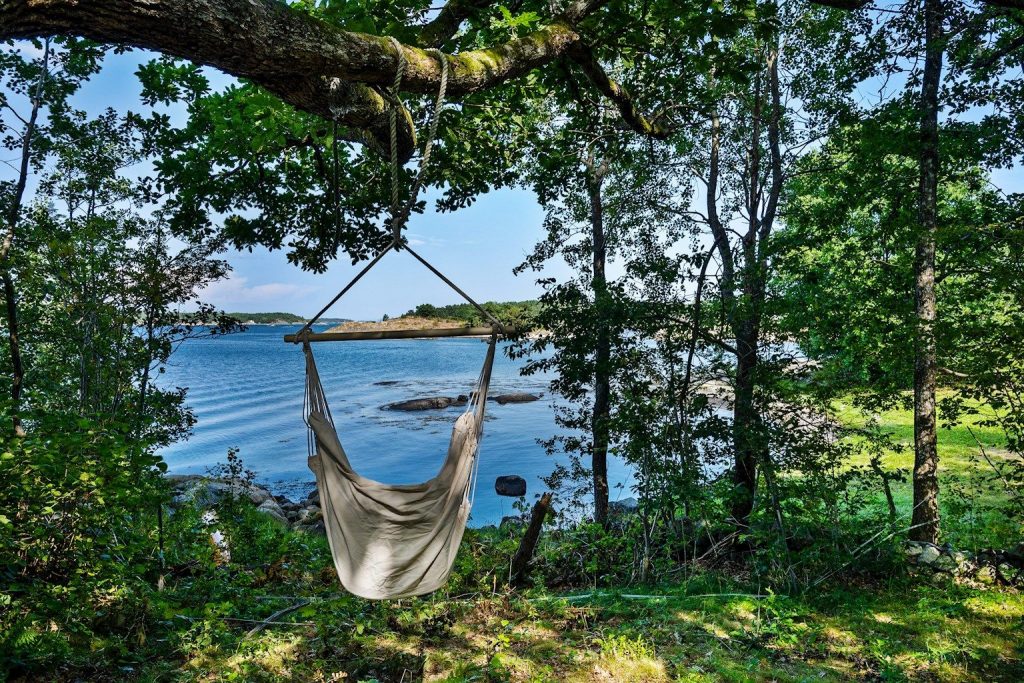 View of one of the property's secluded beaches. Photo taken by the hammock. 